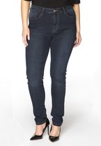 Yoek | Grote maten - dames jeans skinny fit extra lang - donkerblauw