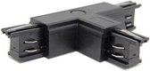 Spanningsrail Doorverbinder - Facto - T Koppeling Rechts - 3 Fase - Zwart - BES LED