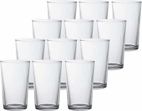 18x Drinkglazen/waterglazen Chope transparant 280 ml - Koffie/thee glazen Chope 280 ml