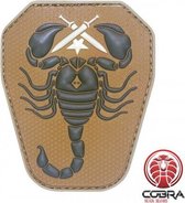 43 Scorpion Unit US Army militaire bruine PVC patch embleem met velcro