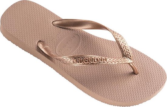 havaianas top tiras rose gold