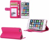 iPhone 6 / 6S Wallet Style Lederen Case Hoesje Pink