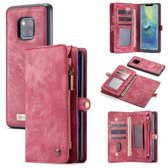 CaseMe Vintage portemonnee hoesje Huawei Mate 20 Pro Rood