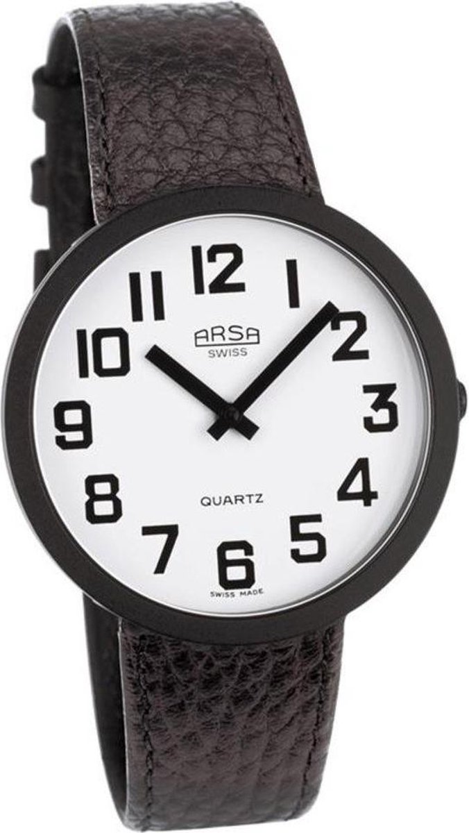 Arsa Low Vision Horloge Voor Slechtzienden - Wit - Zwart