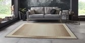 Vloerkleed retro lijstmotief Gradient - taupe 180x260 cm