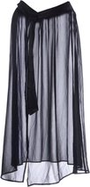 Jawbreaker Lange rok -L- Vamped chiffon Zwart