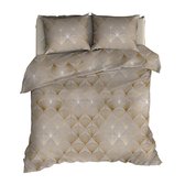 Dekbedovertrek Tiffany - Verwarmend Flanel - Taupe - Romanette