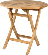 Teakhouten klaptafel Tuban - Ronde tuintafel - Balkontafel inklapbaar - 60cm