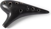 Soundscape 'Strenx' Ceramic 12-Hole Ocarina in C Major - Matt Black + Accessories