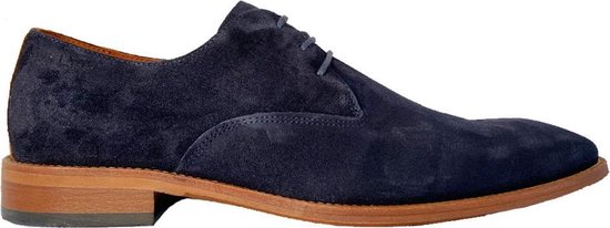 Van Lier Heren Veterschoenen - blauw - Maat 46 | bol.com