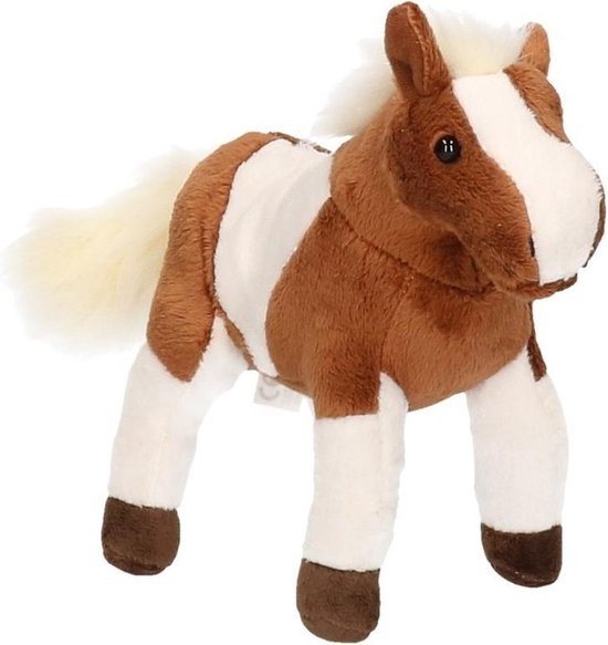 Peluche Cheval brun 25 cm