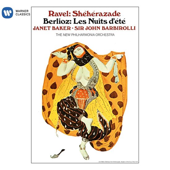 Cover Ravel: Shéhérazade Berlioz: Les Nuits d'été met Janet Baker, Sir John Barbirolli en The New Philharmonia Orchestra.