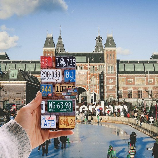 PU Premium Housse pour Samsung Galaxy S20 Ultra Portefeuille Plaques D'Immatriculation