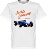 Jackie Stewart Monaco T-Shirt - Wit - XXL