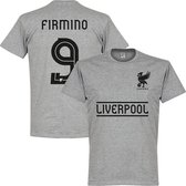 Liverpool Firmino 9 Team T-Shirt - Grijs - L