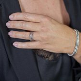 SILK Jewellery - Zilveren Ring - Classic Chevron - 238.17.5 - Maat 17.5