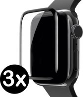 Screenprotector Geschikt voor Apple Watch Series 2/3 (42 mm) Screenprotector Full Cover Glas Gehard Screen Cover - Screen Protector Geschikt voor Apple Watch Series 2/3 (42 mm) Screenprotector Tempered Glass - 3 PACK