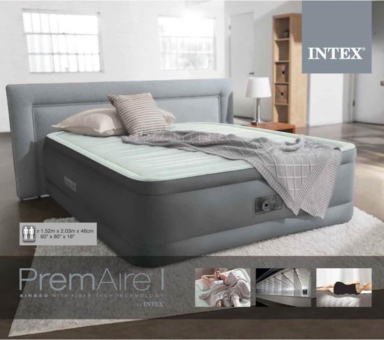 Intex Luchtbed PremAire met ingebouwde pomp 64906