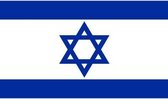 10x Binnen en buiten stickers Israel 10 cm - Israelische vlag stickers - Supporter feestartikelen - Landen decoratie en versieringen