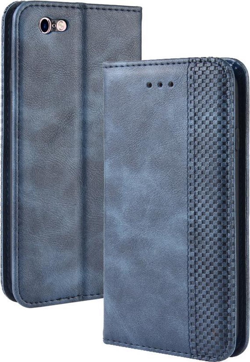 Vintage Book Case - Geschikt voor iPhone 6 / iPhone 6s Hoesje - Blauw