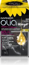 Garnier Olia 2.0 Zwart Diamant Haarverf - Permanente Crèmekleuring Zonder Ammoniak - Op Basis Van Olie