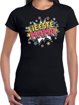 Liefste mama cadeau t-shirt zwart voor dames XL