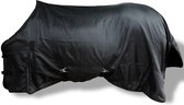 Fleece deken dubbellaags 165 cm zwart