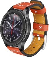 watchbands-shop.nl Leren bandje - Samsung Galaxy Watch (46mm)/Gear S3 - Oranje