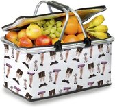 Thermo mand, zwart met witte stippen