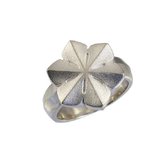 AuBor ®. Zilveren Sneeuwvlok ring - 21.5mm