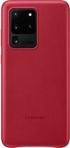 Samsung Leather Hoesje - Samsung Galaxy S20 Ultra - Rood