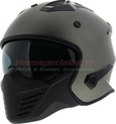 Vito Bruzano Jethelm - Motorhelm - Mat Titanium- Maat L