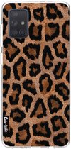 Casetastic Samsung Galaxy A71 (2020) Hoesje - Softcover Hoesje met Design - Leopard Print