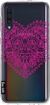 Casetastic Samsung Galaxy A50 (2019) Hoesje - Softcover Hoesje met Design - Doodle Heart Print