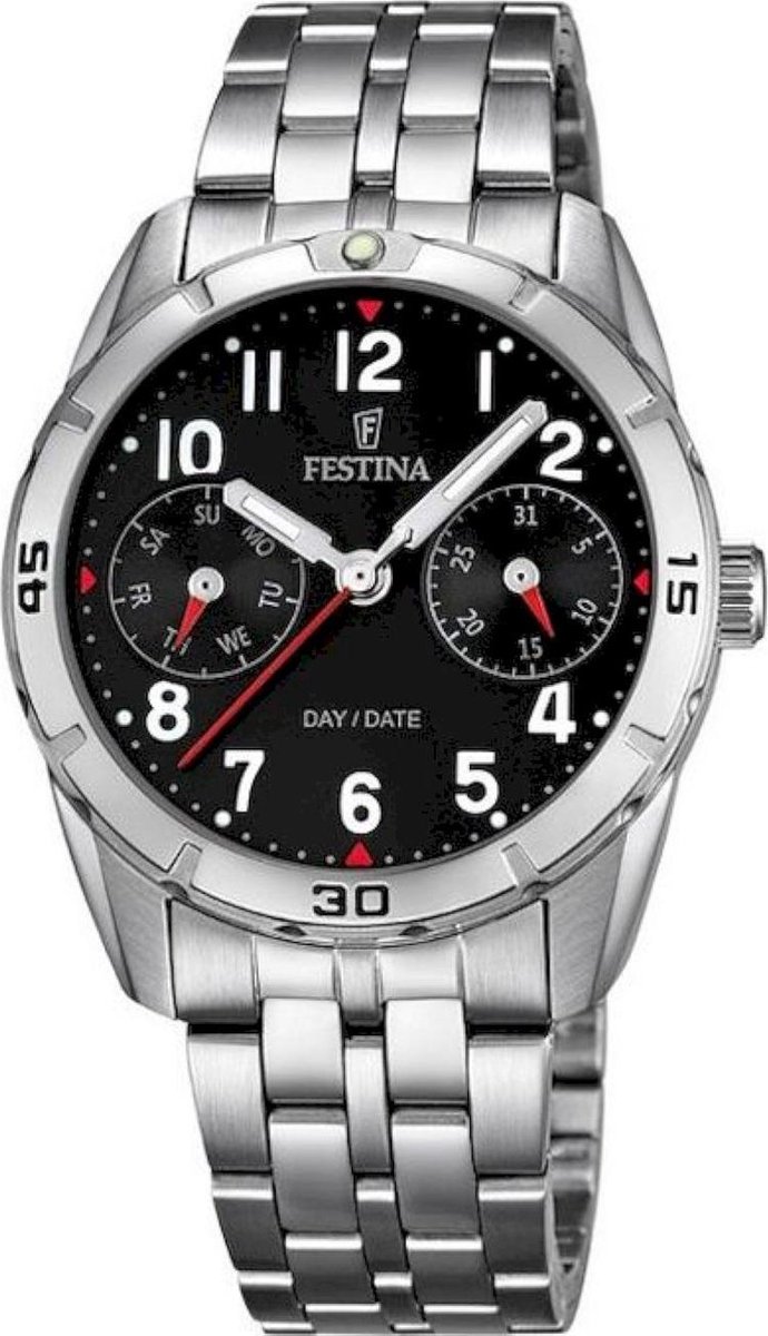 Festina F16908-3 Junior - Horloge- Staal - Zilverkleurig - 32.6 mm