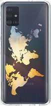 Casetastic Samsung Galaxy A51 (2020) Hoesje - Softcover Hoesje met Design - Brilliant World Print