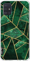 Casetastic Samsung Galaxy A51 (2020) Hoesje - Softcover Hoesje met Design - Deep Emerald Print