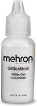Mehron - Glittermark Schmink en Makeup Glittergel - Wit