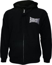 Hardcore Geborduurd Logo Hoodie Vest met Rits - Hoge Kwaliteit