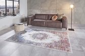 Vintage vloerkleed Orient - rood/blauw 80x150 cm