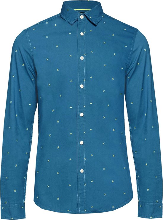 | WE Fashion Heren slim fit overhemd met dessin HEREN SLIM FIT OVERHEMD | 79392051 WE Fashion