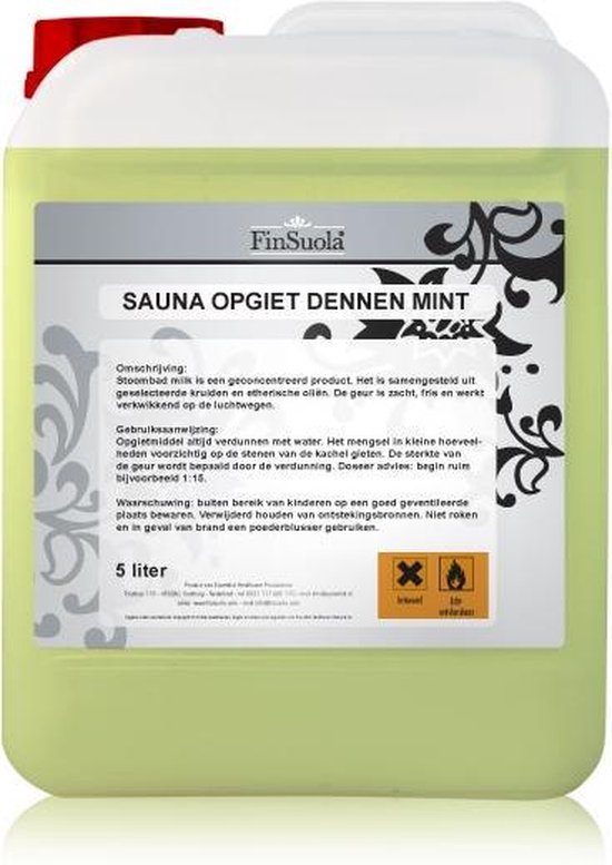 Finsuola Sauna opgietmiddel Dennen-mint 5 liter