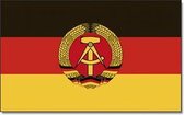 Vlag DDR  90 x 150 cm feestartikelen -DDR/Duitse Democratische Republiek landen thema supporter/fan decoratie artikelen