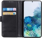 Samsung Galaxy S20 Hoesje Stand Portemonnee Pasjes Kunst Leer Zwart