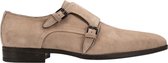 Giorgio - Amalfi Schoen Monk Strap Bruin Suede - Schoenmaat 46cm - Suede Heren Gespschoenen,Double monk strap