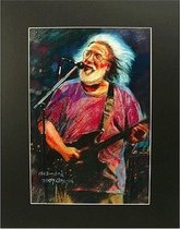 Pop art poster, Jerry Garcia on stage