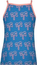 Moodstreet Meisjes t-shirts & polos Moodstreet MT tanktop AOP palmtree blauw 98/104