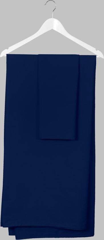 Drap-housse Casilin Royal Perkal 90x200 Bleu marine 2800