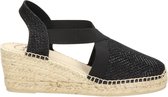 Toni Pons Triton Dames Espadrilles - Zwart - Maat 38