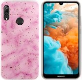 BackCover Marble Glitter voor Huawei P Smart Z Roze